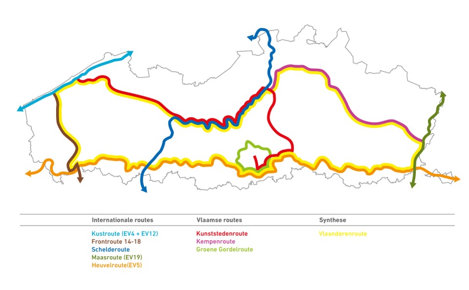 01 Icoonfietsroutes - Algemeen Icoonroutesschets